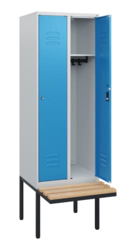 C+P Spind Classic Plus mit Sitzbank, Abteilbreite 300 mm