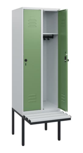 C+P Spind Classic Plus mit Sitzbank, Abteilbreite 300 mm