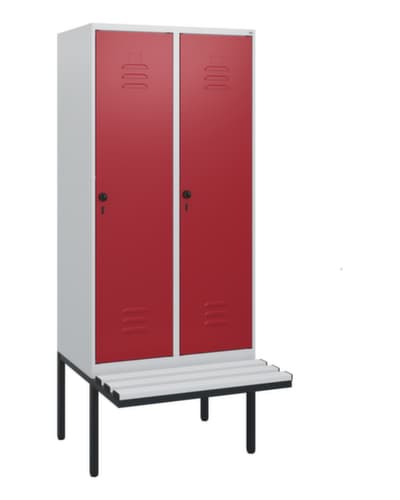 C+P Spind Classic Plus mit Sitzbank, Abteilbreite 400 mm