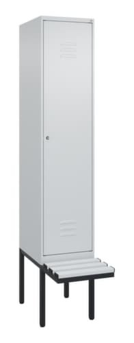 C+P Sitzbank-Spind Classic Plus für Schwarz-Weiß-Trennung, Abteilbreite 400 mm
