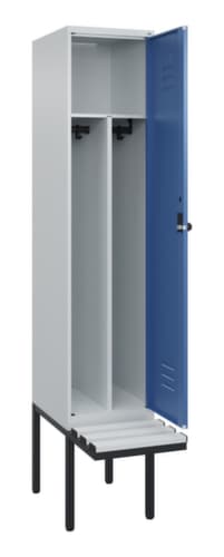 C+P Sitzbank-Spind Classic Plus für Schwarz-Weiß-Trennung, Abteilbreite 400 mm