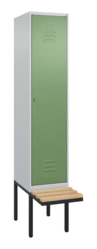 C+P Sitzbank-Spind Classic Plus für Schwarz-Weiß-Trennung, Abteilbreite 400 mm