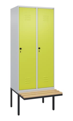 C+P Spind Classic Plus mit Sitzbank, Abteilbreite 400 mm