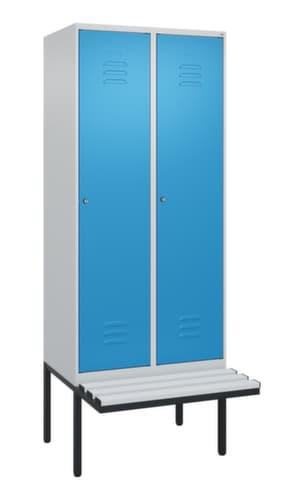 C+P Spind Classic Plus mit Sitzbank, Abteilbreite 400 mm