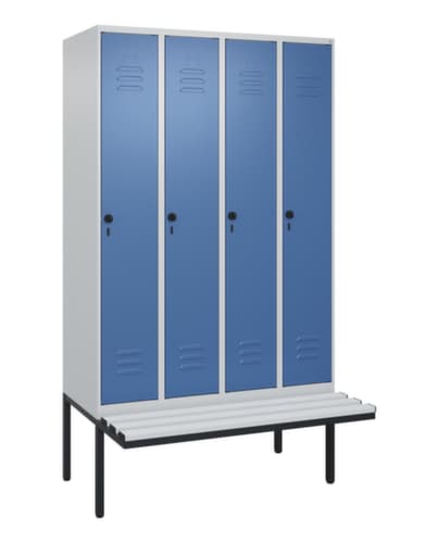 C+P Sitzbank-Spind Classic Plus für Schwarz-Weiß-Trennung, Abteilbreite 300 mm
