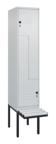 C+P Z-Spind Classic Plus mit untergebauter Sitzbank, Abteilbreite 400 mm