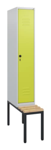 C+P Spind Classic Plus mit Sitzbank, Abteilbreite 300 mm