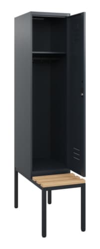 C+P Spind Classic Plus mit Sitzbank, Abteilbreite 400 mm