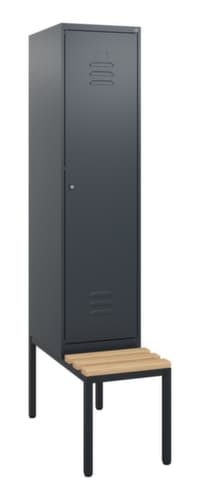 C+P Spind Classic Plus mit Sitzbank, Abteilbreite 400 mm