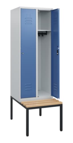 C+P Spind Classic Plus mit Sitzbank, Abteilbreite 300 mm