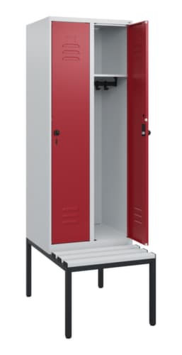 C+P Spind Classic Plus mit Sitzbank, Abteilbreite 300 mm