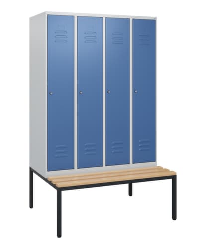C+P Spind Classic Plus mit Sitzbank, Abteilbreite 300 mm