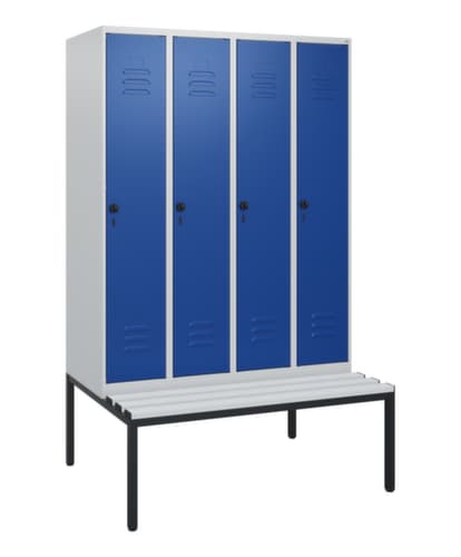 C+P Spind Classic Plus mit Sitzbank, Abteilbreite 300 mm