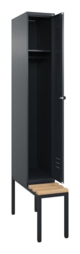 C+P Spind Classic Plus mit Sitzbank, Abteilbreite 300 mm