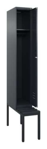 C+P Spind Classic Plus mit Sitzbank, Abteilbreite 300 mm