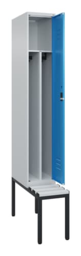C+P Sitzbank-Spind Classic Plus für Schwarz-Weiß-Trennung, Abteilbreite 300 mm