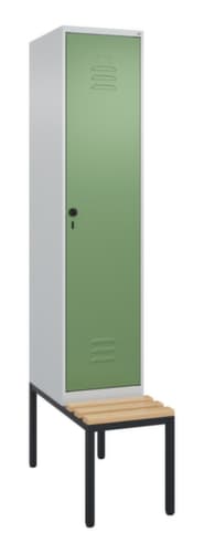 C+P Spind Classic Plus mit Sitzbank, Abteilbreite 400 mm