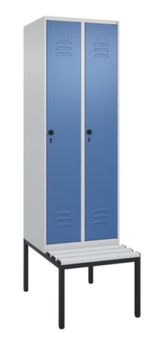 C+P Sitzbank-Spind Classic Plus für Schwarz-Weiß-Trennung, Abteilbreite 300 mm
