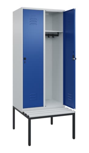 C+P Spind Classic Plus mit Sitzbank, Abteilbreite 400 mm