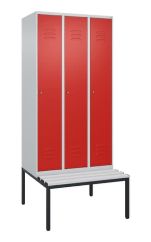 C+P Spind Classic Plus mit Sitzbank, Abteilbreite 300 mm