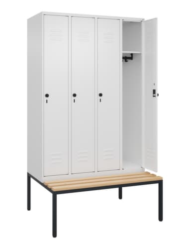 C+P Spind Classic Plus mit Sitzbank, Abteilbreite 300 mm