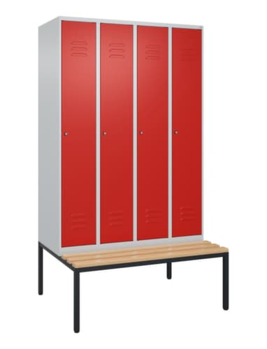 C+P Spind Classic Plus mit Sitzbank, Abteilbreite 300 mm