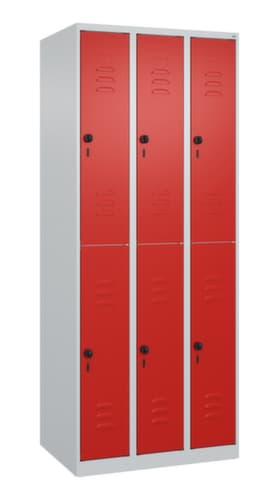 C+P Doppelstöckiger Spind Classic Plus, Abteilbreite 250 mm