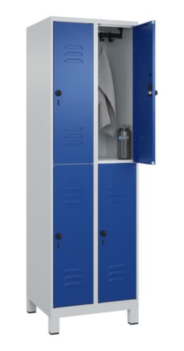 C+P Doppelstöckiger Spind Classic Plus, Abteilbreite 300 mm