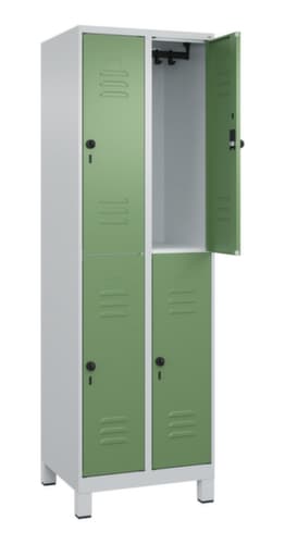 C+P Doppelstöckiger Spind Classic Plus, Abteilbreite 300 mm