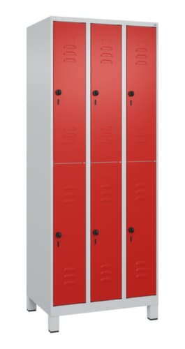 C+P Doppelstöckiger Spind Classic Plus, Abteilbreite 250 mm