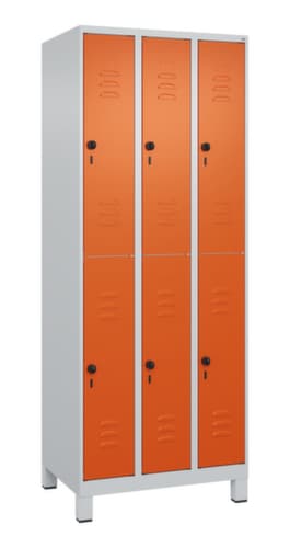 C+P Doppelstöckiger Spind Classic Plus, Abteilbreite 250 mm