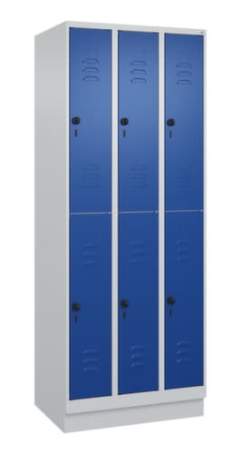 C+P Doppelstöckiger Spind Classic Plus, Abteilbreite 250 mm