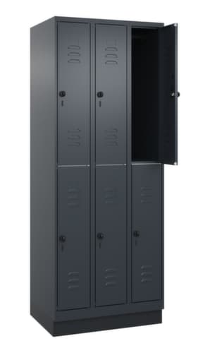 C+P Doppelstöckiger Spind Classic Plus, Abteilbreite 250 mm