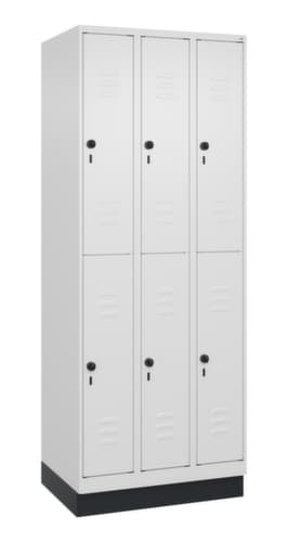 C+P Doppelstöckiger Spind Classic Plus, Abteilbreite 250 mm