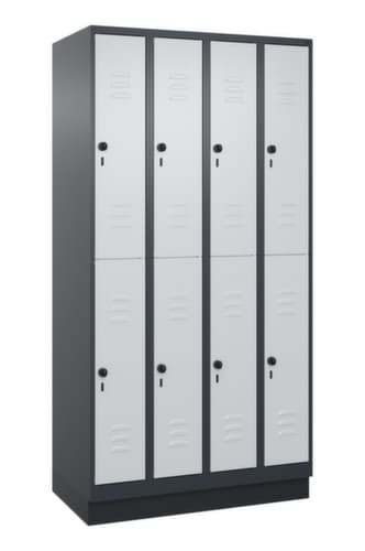 C+P Doppelstöckiger Spind Classic Plus, Abteilbreite 250 mm