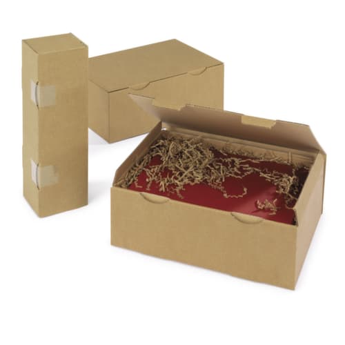 Wellpapp-Faltkarton 1-wellig, 1-wellig, 100 x 100 x 100 mm