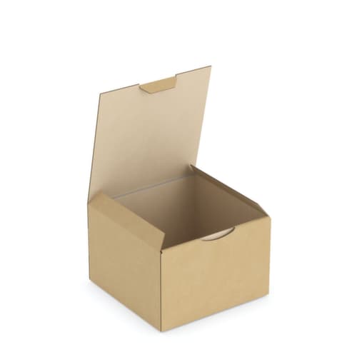 Wellpapp-Faltkarton 1-wellig, 1-wellig, 150 x 150 x 100 mm