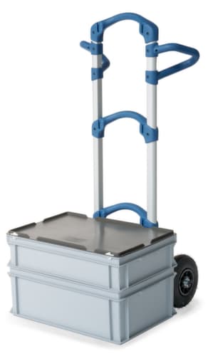 fetra Extra leichte Alu-Kistenkarre Wuppi, Traglast 200 kg, Luft-Bereifung