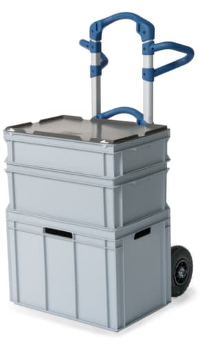 fetra Extra leichte Alu-Kistenkarre Wuppi, Traglast 200 kg, Luft-Bereifung