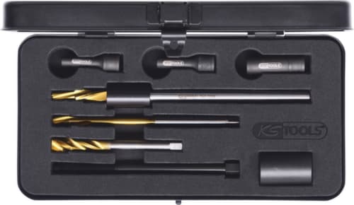 KS Tools Universal Glühkerzen-Ausbohrsatz M10 x 1