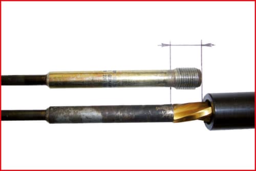 KS Tools Universal Glühkerzen-Ausbohrsatz M10 x 1