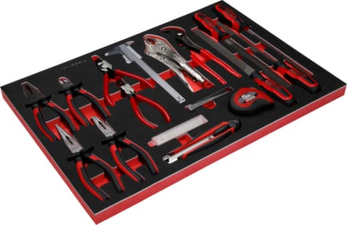 KS Tools Zangen- / und Feilen-Satz in Schaumstoffeinlage