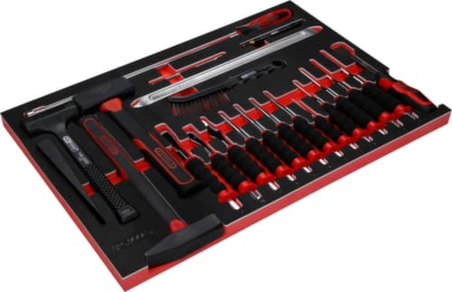 KS Tools Hammer- / und Meißel-Satz in Schaumstoffeinlage