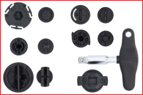 KS Tools 3/8" Öldienst-Spezialprofil-Satz für Kunststoff-Ölablassschrauben