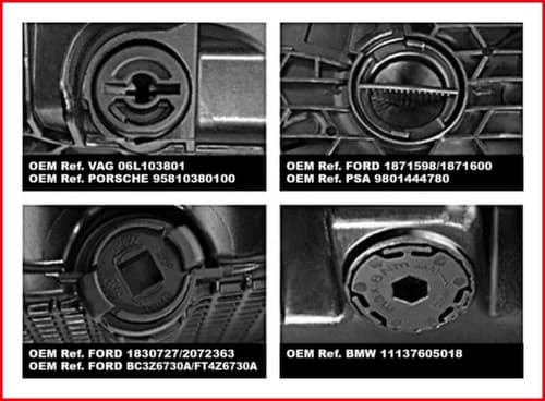 KS Tools 3/8" Öldienst-Spezialprofil-Satz für Kunststoff-Ölablassschrauben