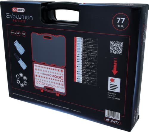 KS Tools 1/4"+3/8"+1/2" Torx-Steckschlüssel-Satz