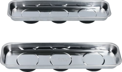 Brilliant Tools Magnetisches Tablett / Schale-Set aus Edelstahl 65 x 226 mm