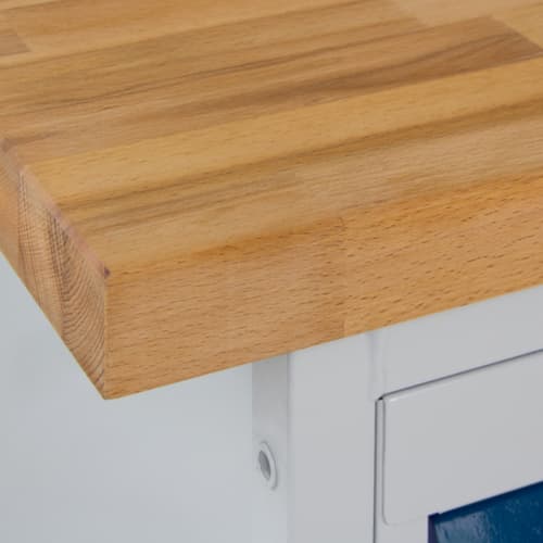 Fahrbare Werkbank, 4 Schubladen, 1 Schrank, 1 Ablageboden