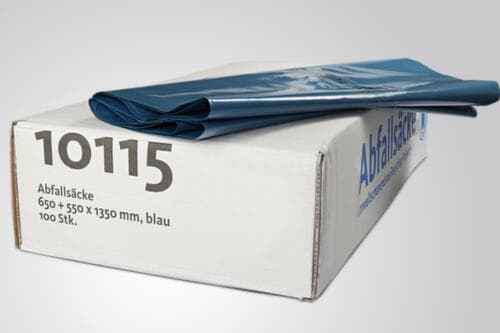 UDOBÄR Premium Müllsack 100 Stück, 240 l, blau