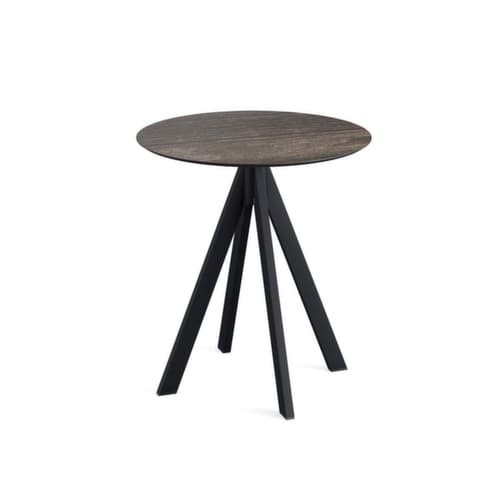 VEBA Bistrotisch Essentials Infinity, Ø 700 mm, Platte Riverwashed Wood